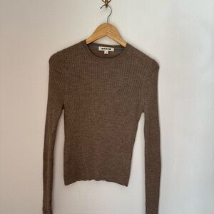 Boden Women's Taupe Crew Neck Sweater